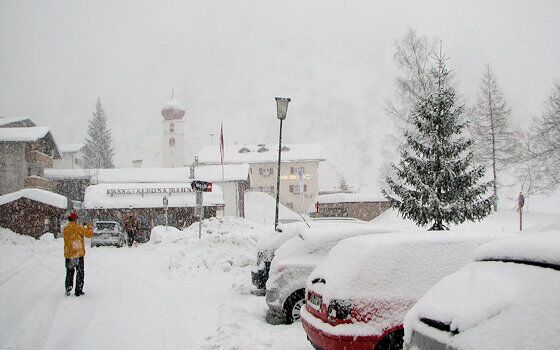 Skihotels und Pensionen